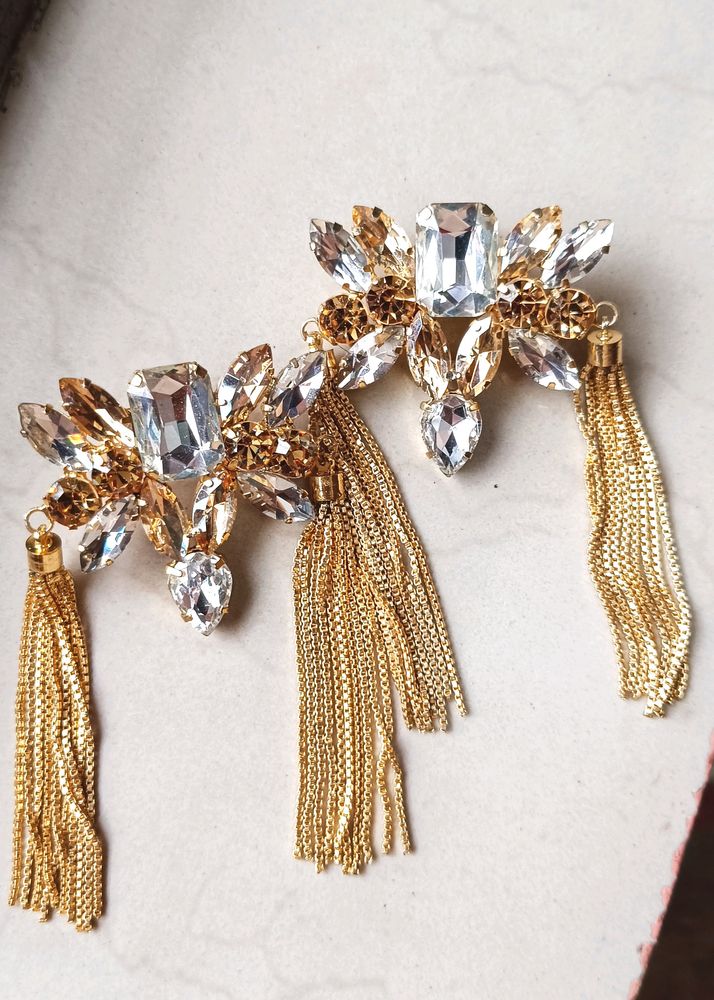 Fancy Heavy Golden Earings