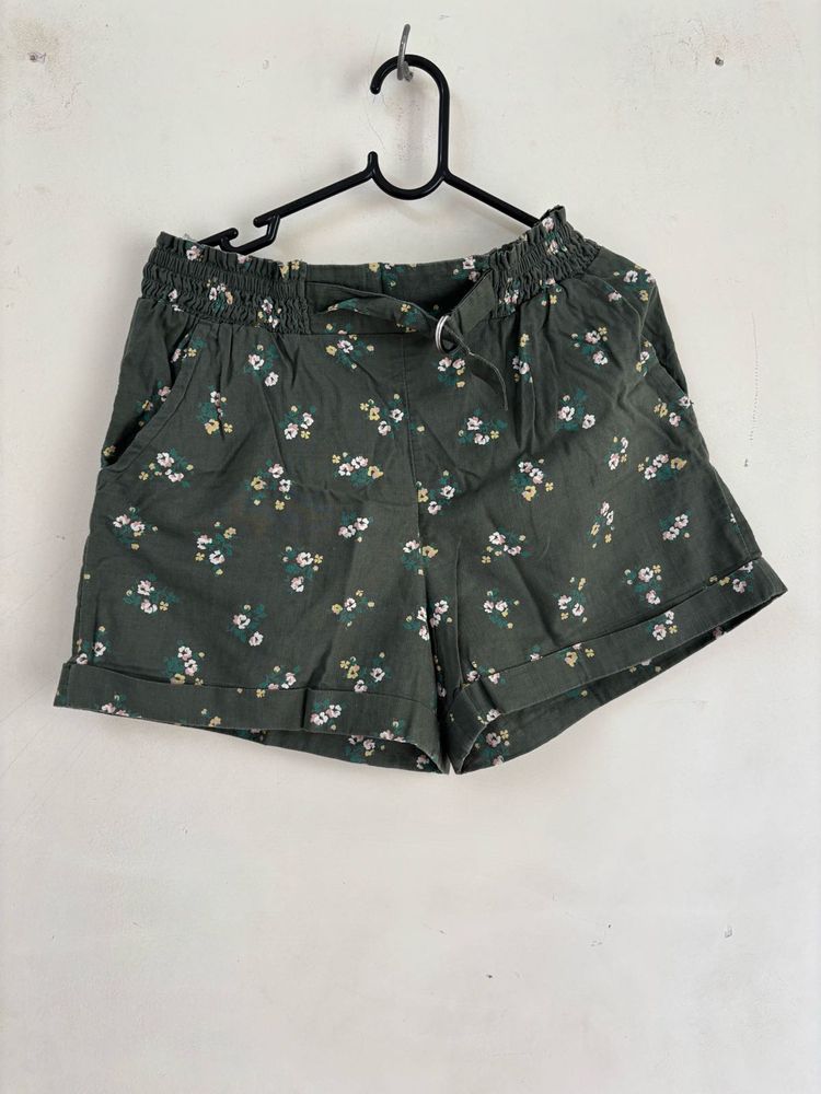 Olive Colour Shorts