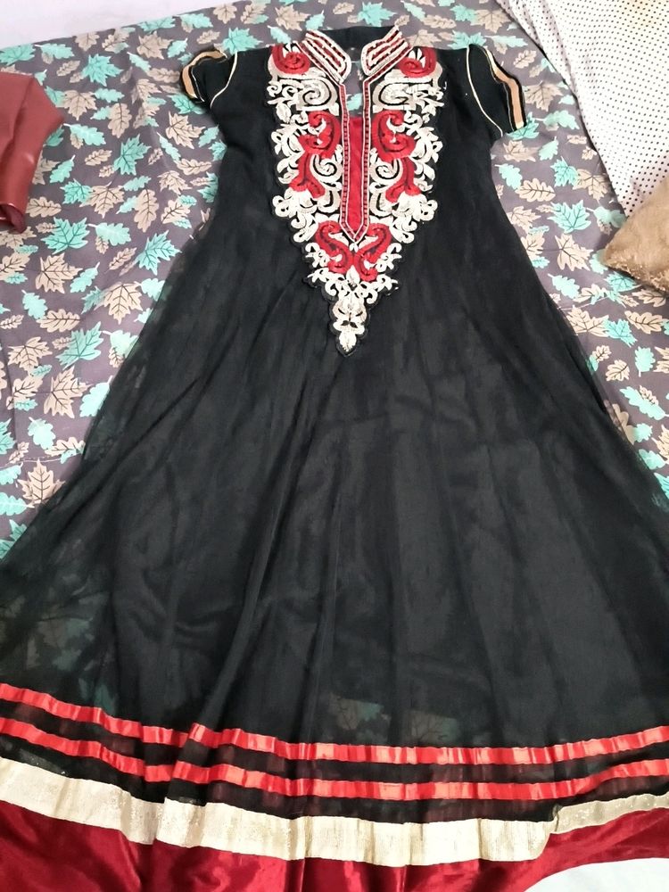 Black Anarkali Top