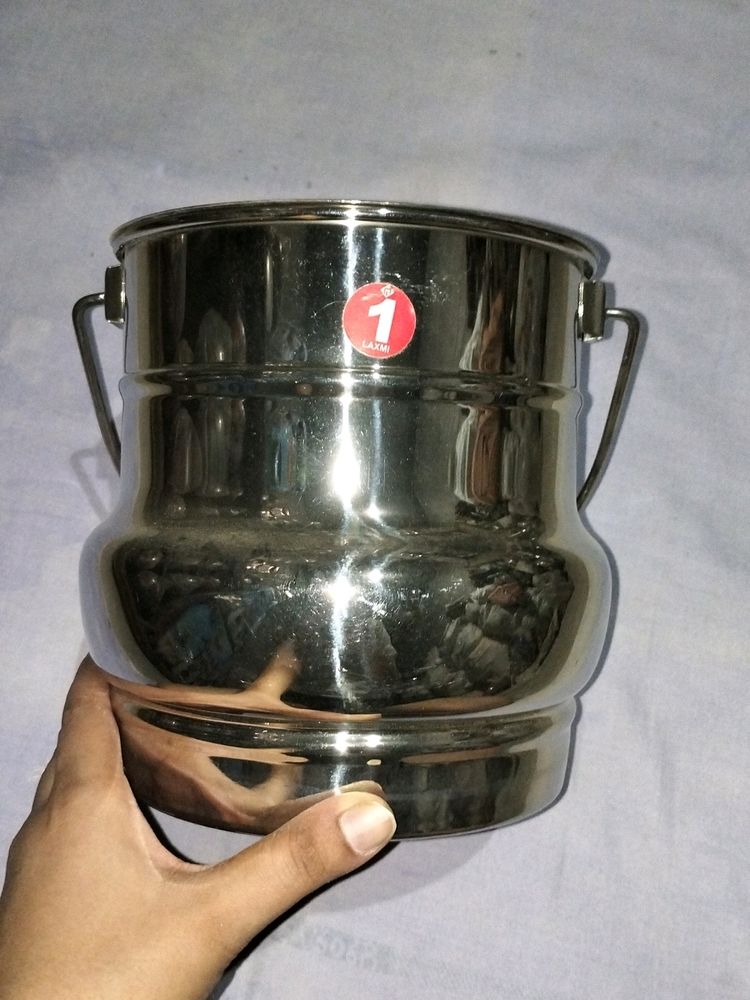 Steel Container With Handle 🛍️🌟💯