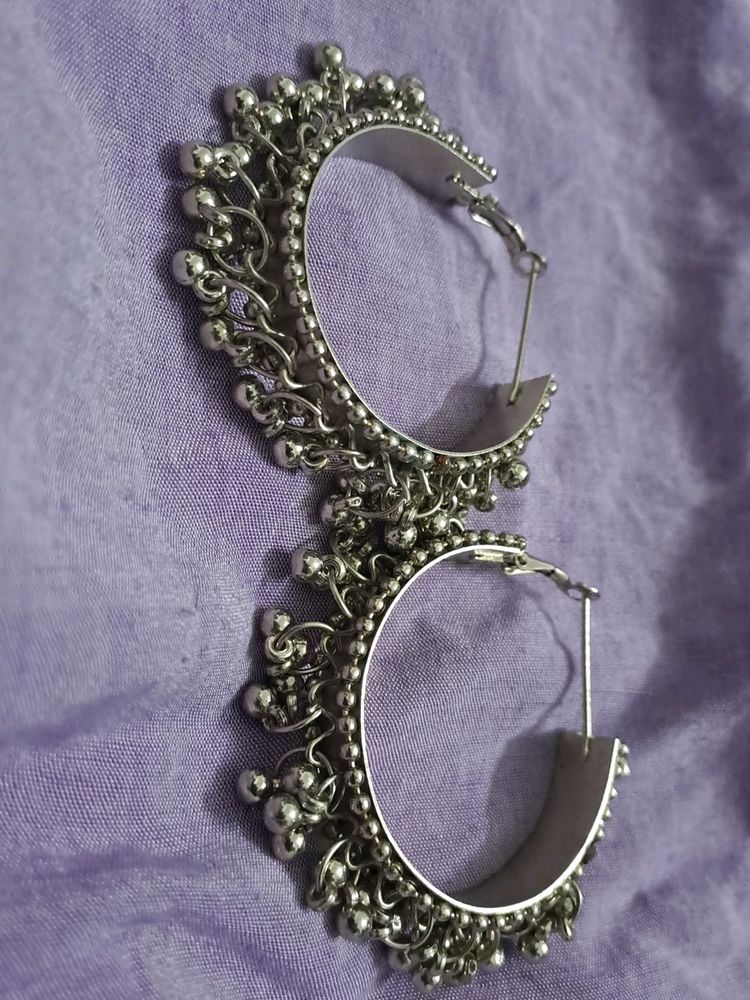 Silver Hoops