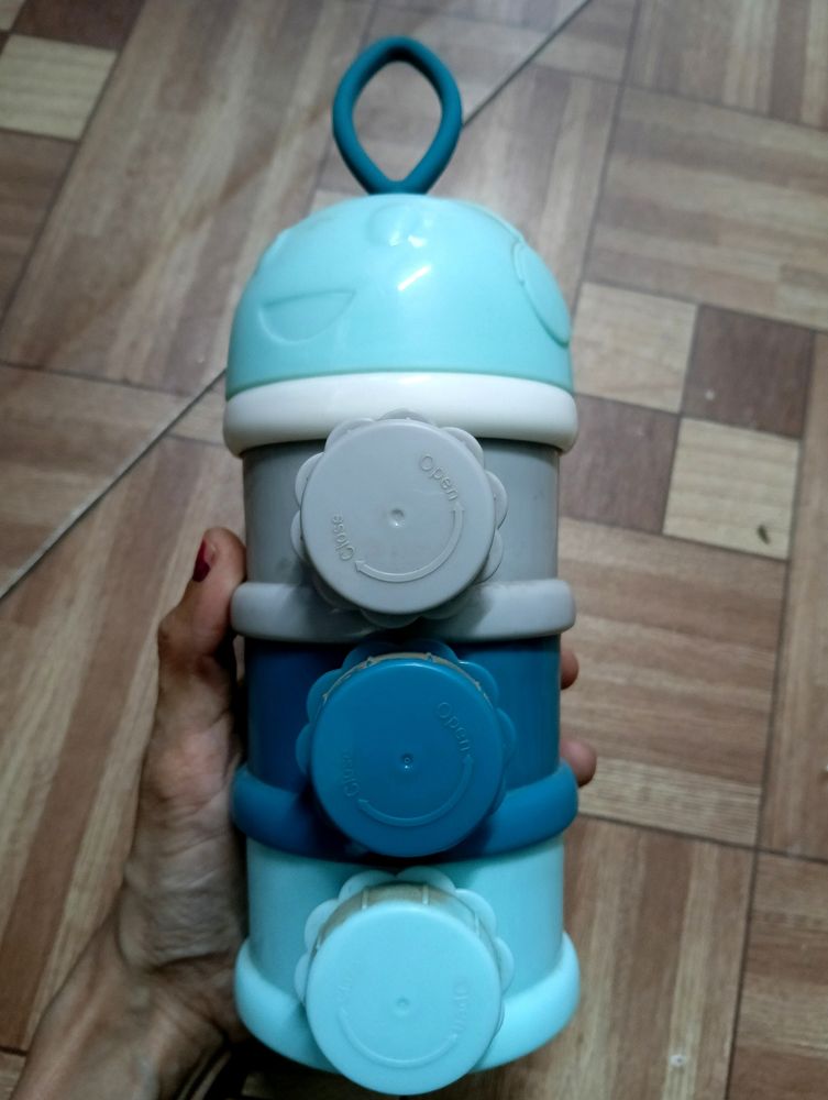 Baby Food Storage 3 Compartments In One Bottle