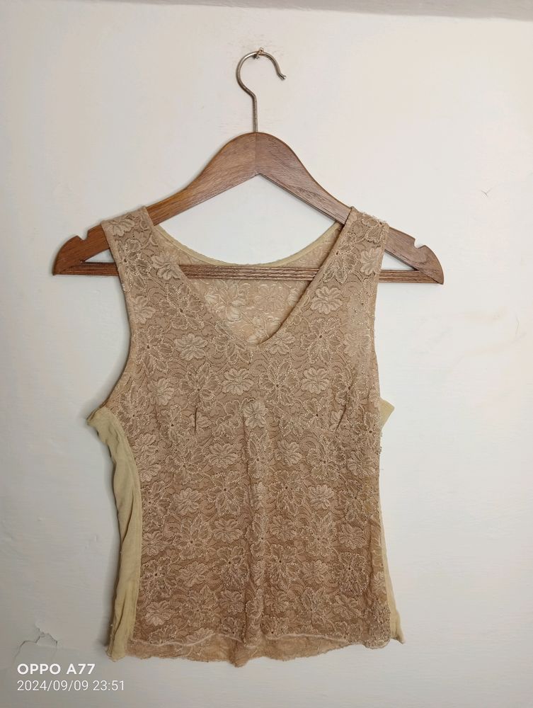 Net Emporio Khaki Colour Casual Top (Girl' s)