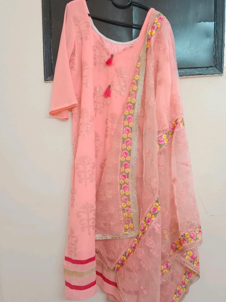 Suit  With Heavy Dupatta