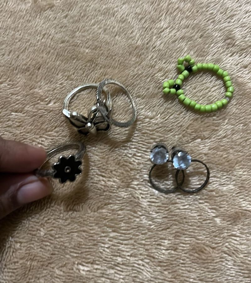 Combo Of Rings And Earrings