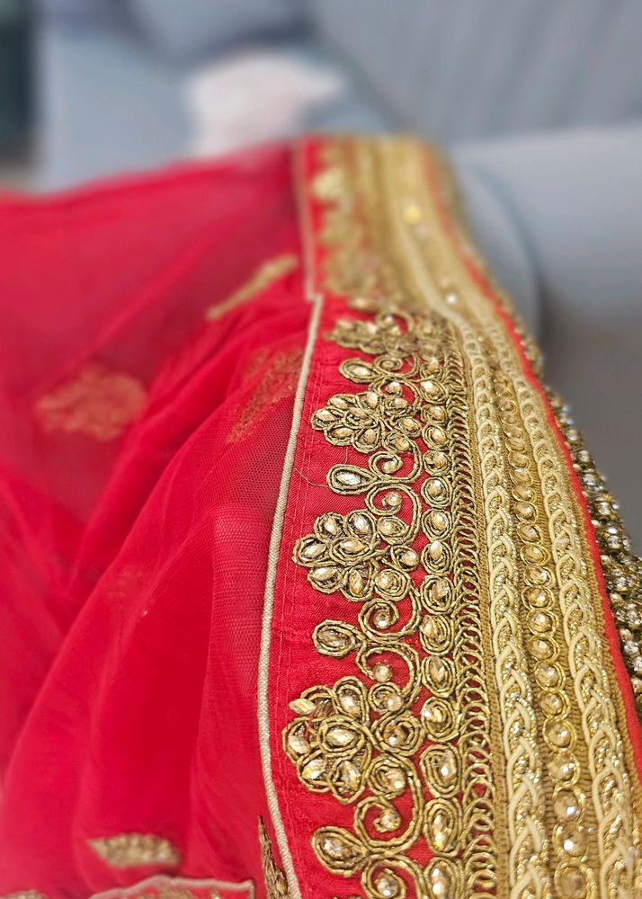 Elegant Bridal Red Dupatta