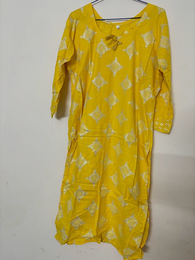 Yellow Kurta Set