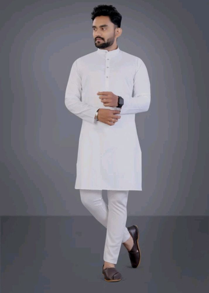 White Kurta For Man 2Combo Pack