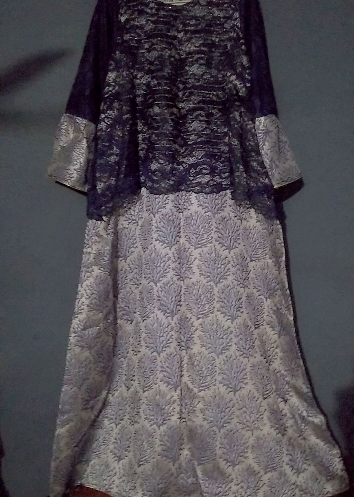 Fabulous Navy Blue Ethnic Gown