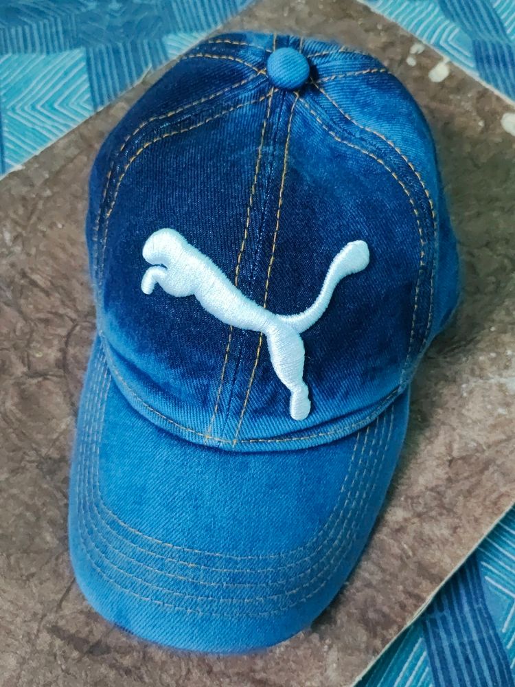 Puma Logo Denim Cap