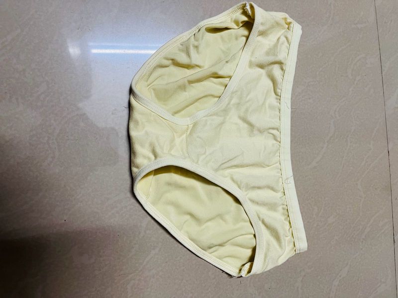 Women Cotton Yellow Panty