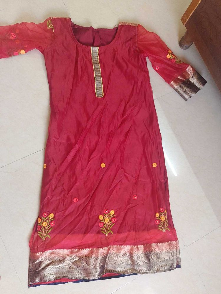 Organza Designer Kurti