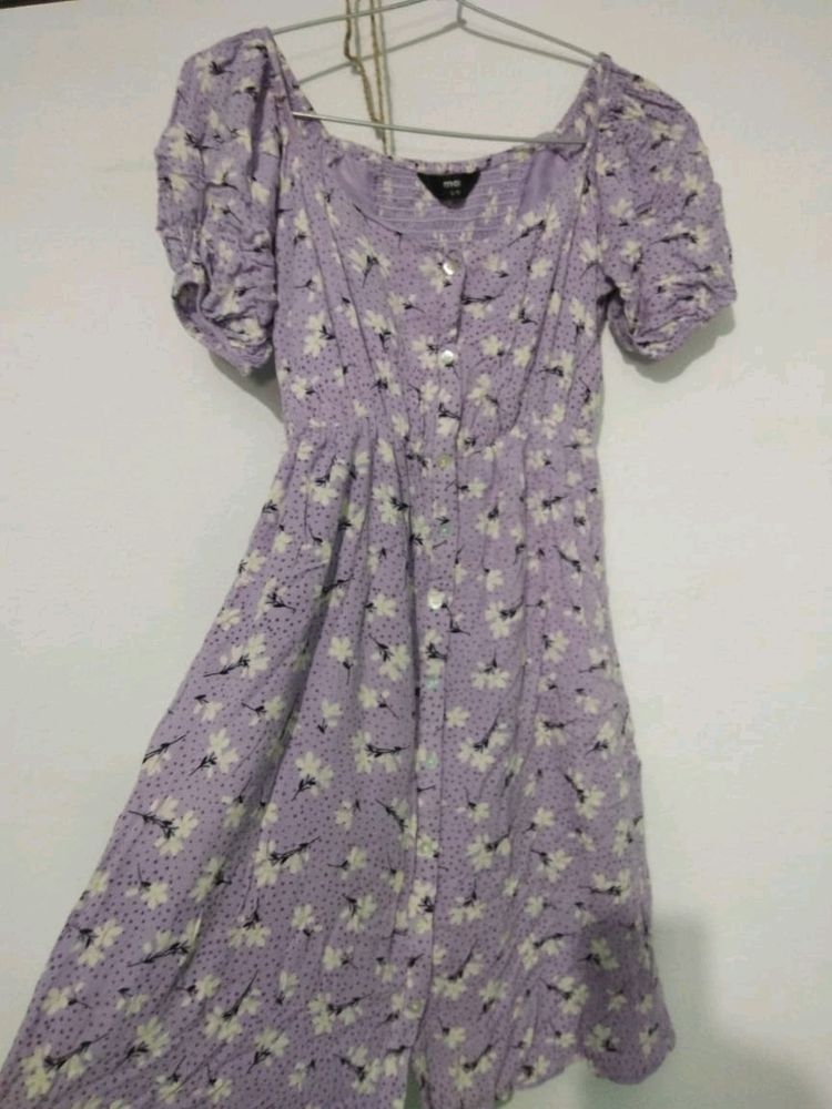 Lavender Dress For Casual DATE Wear