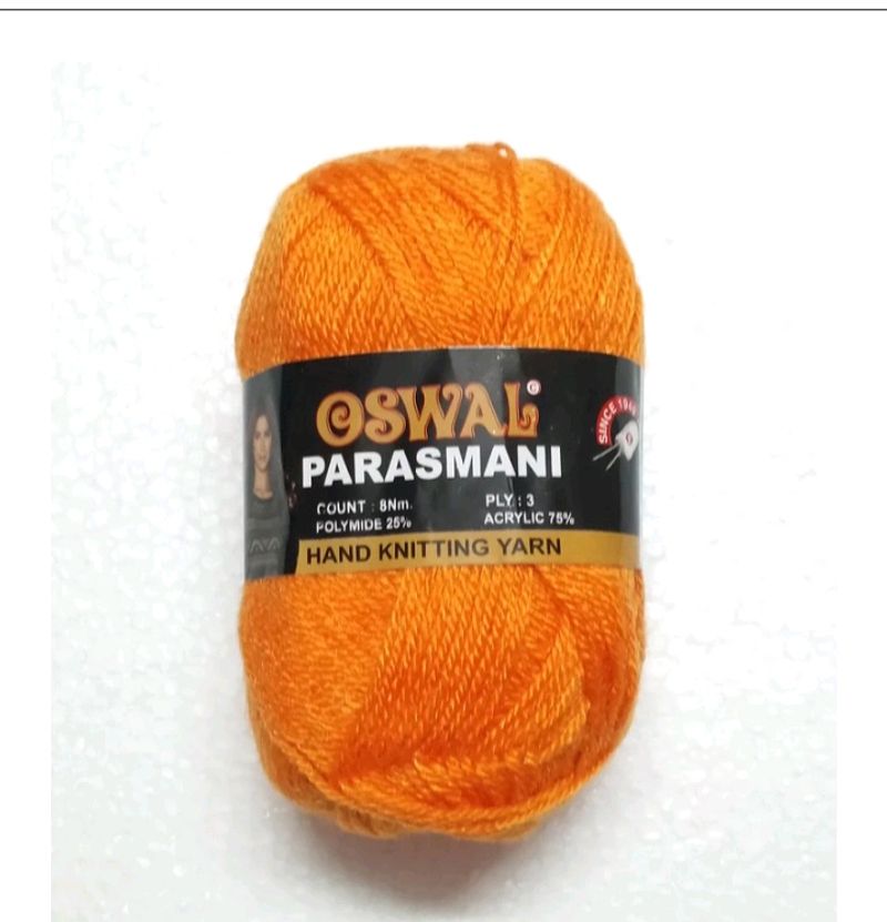 6 Woolen Thread  3 White , 2 Blue , 1 Orange