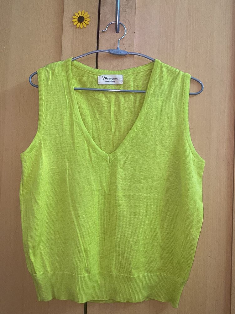 Neon Sleeveless Crop Top