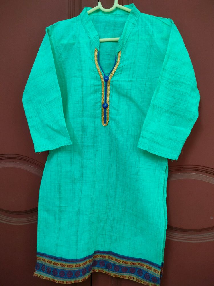 Sea Green Kurta For Women