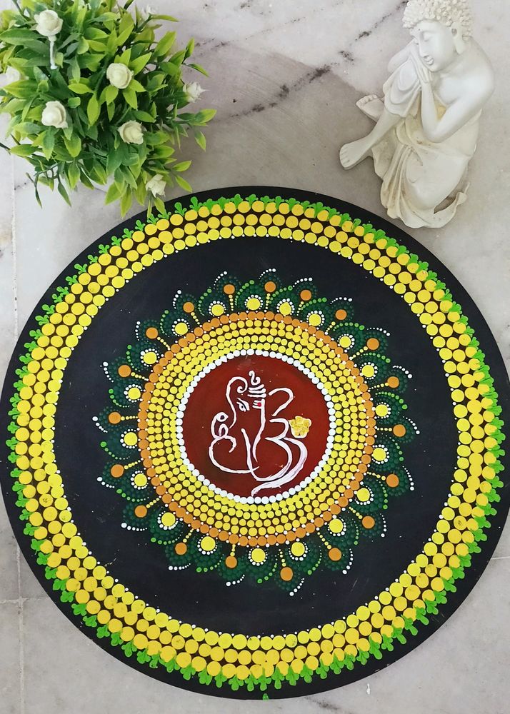 OFFER ENDS TODAY...Ganesh Dot Mandala Painting