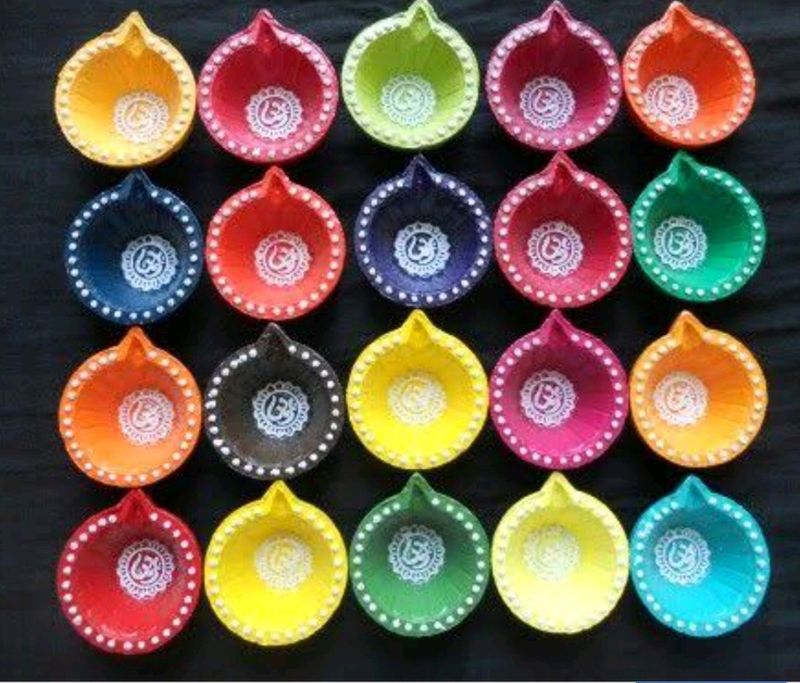 Diwali Colour Ful Diye In Digion 🪔 20 Piece