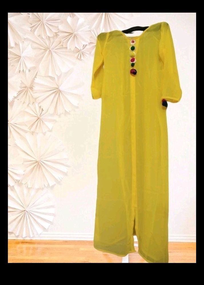 Pretty Yellow Kurti