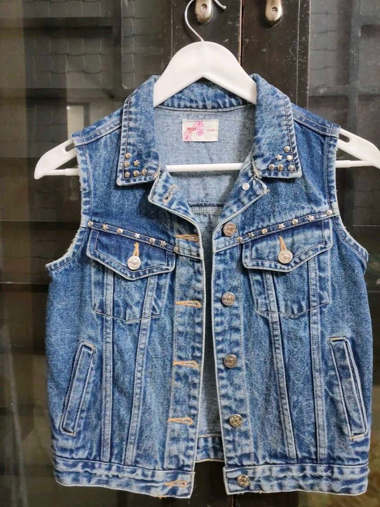 chunky denim jacket