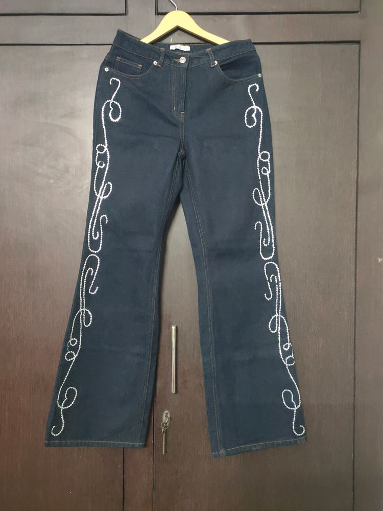 Spiegel Jeans Embellished Dark Wa