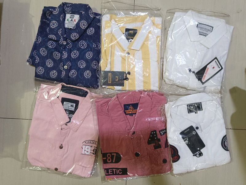 Pack Of 6 Shirts L Size