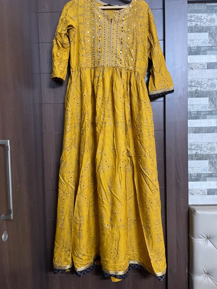 Gorgeous Mustard Kurti For Women💛