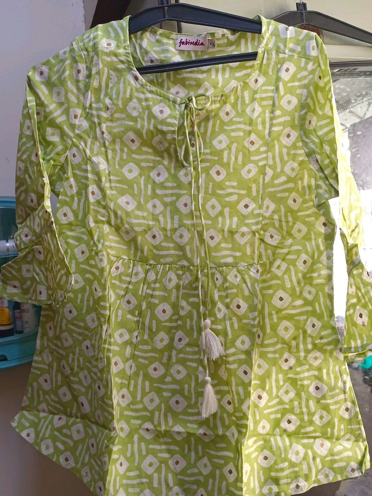 Fabindia Green Tunic