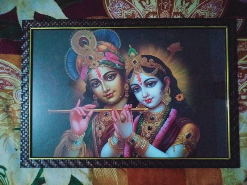 Radha Krishna Photo Without Glass