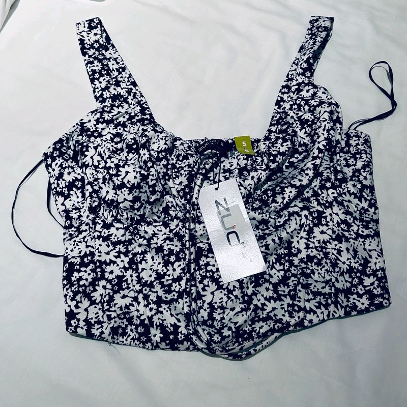 Zudio Floral Crop Top