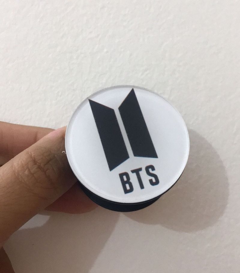 POPSOCKET BTS Logo Black And White Print