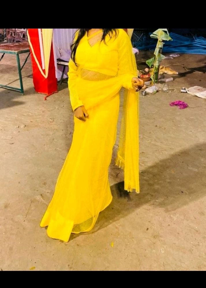 New Haldi Saree💛....