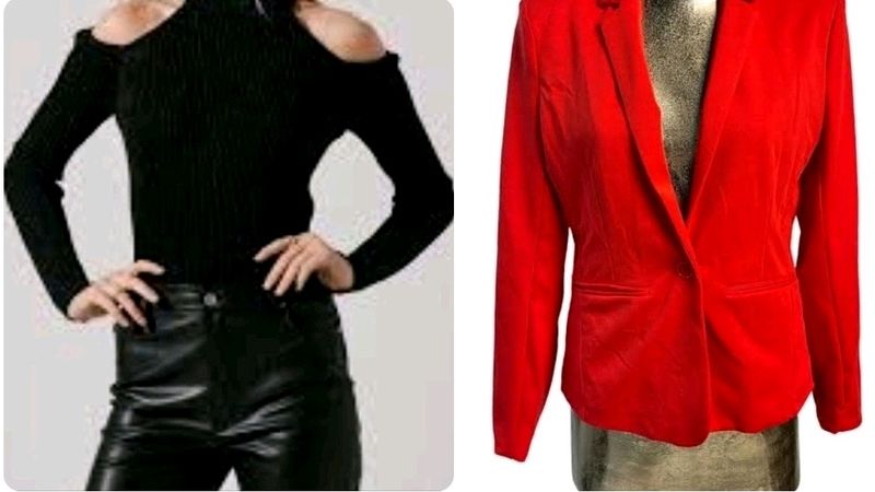 Pack 2 Quantity Red Jacket & Stylish Top