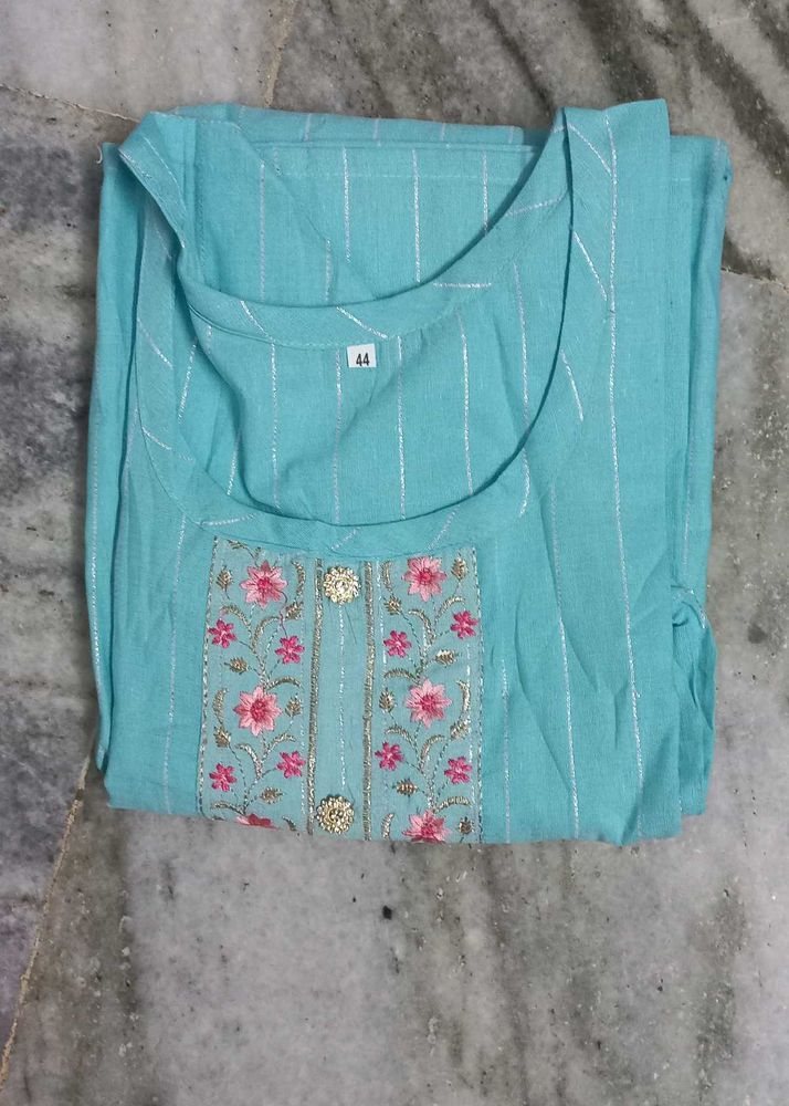 sky blue kurti