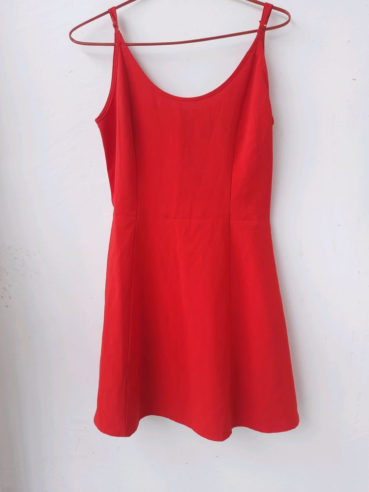 Zara Flowy Red Dress