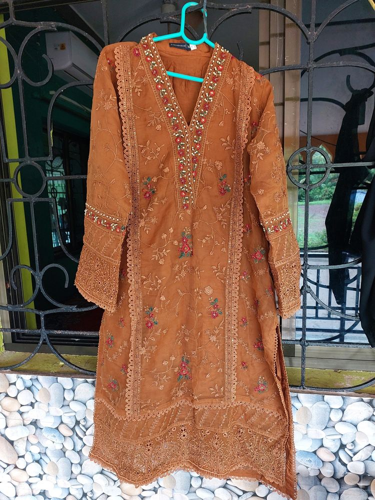 Sadabahar Organza Suit Pakistani