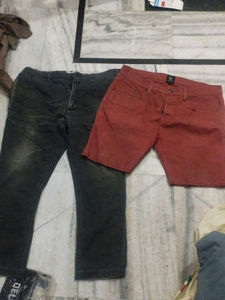 Donation Men's Black Jean And Red Nikar