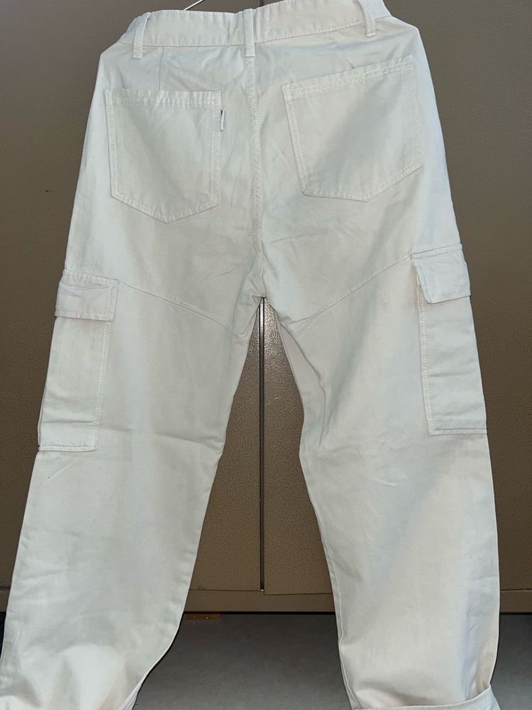 White Cargo Pants