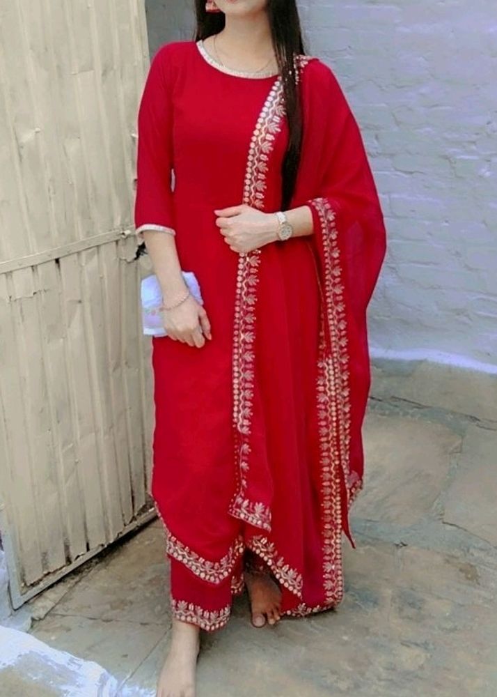 Kurti Palazzo With Dupatta