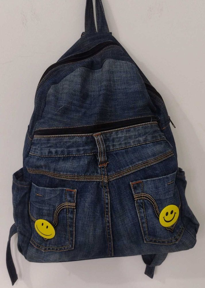 Denim Backpack