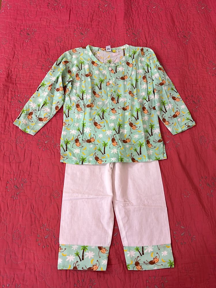 Kurta Pyjama - Monkey Print