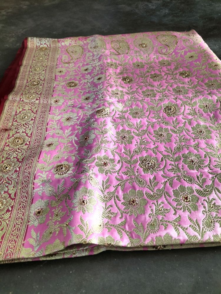 😱🔥New Stone Wark Banarasi Saree 💓💓