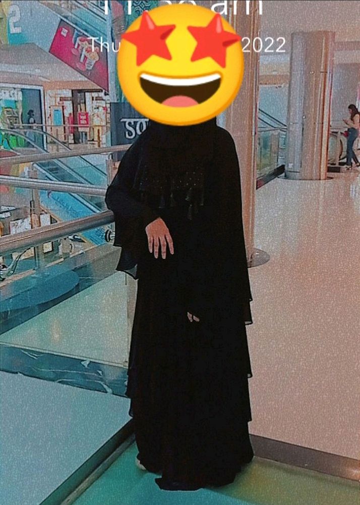 Imported Nida New Trendy Three Layer Abaya Burkah