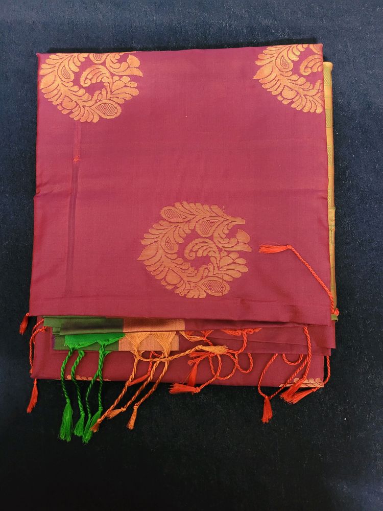 New Art Silk Saree With Blouse Piece Attached