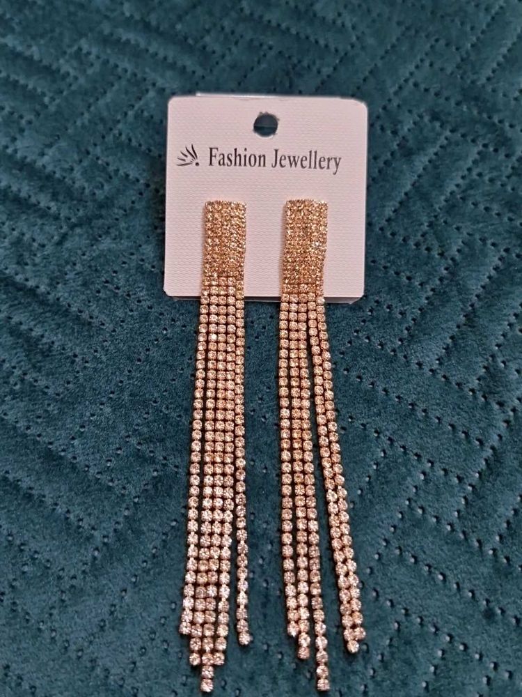 American Diamond Rose Gold Earrings