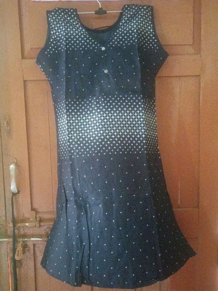 Dark Navy Blue Kurti