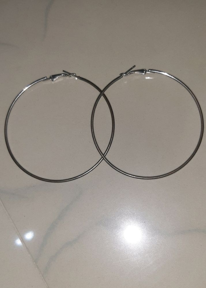 Silver Plated Hoop Earrings