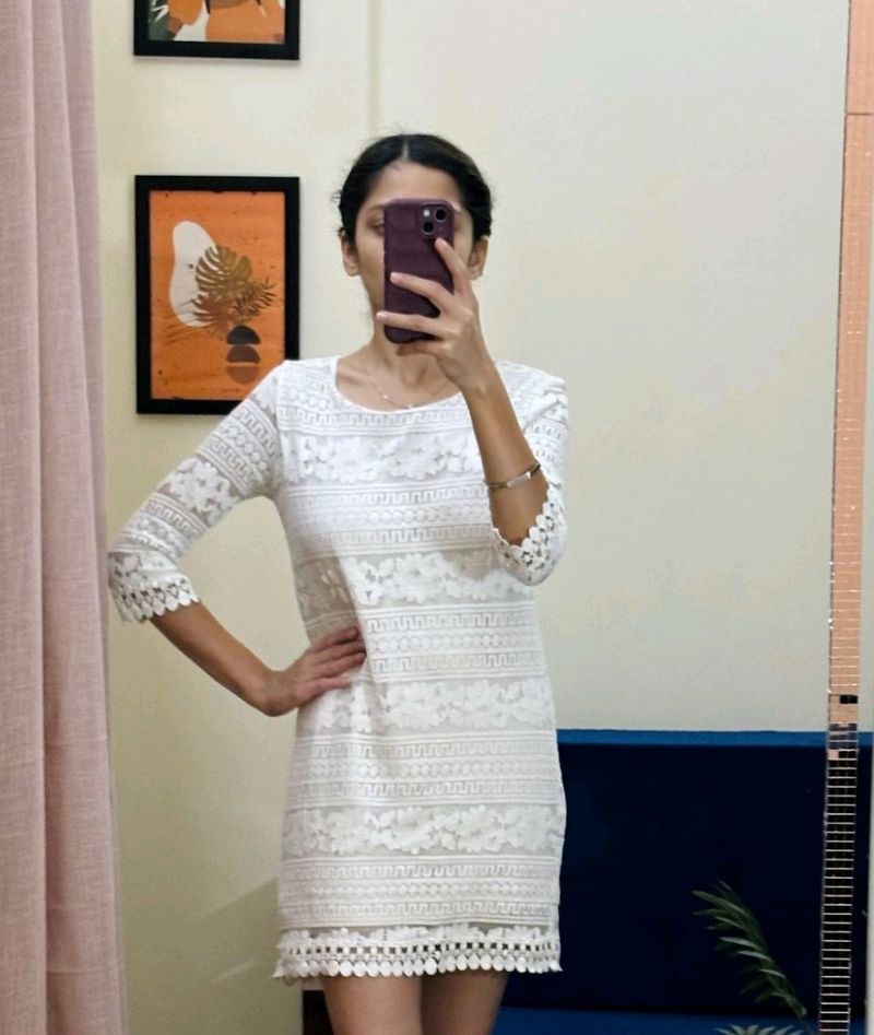 White Lace Dress