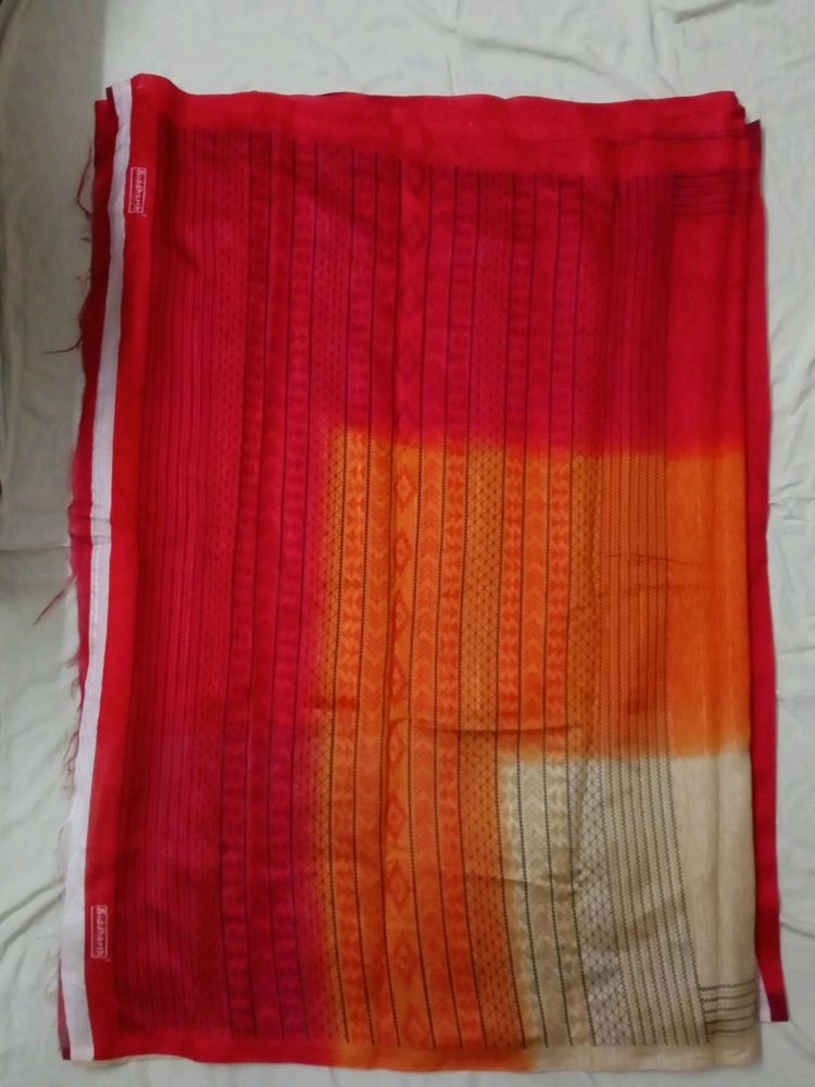 Multicolour Saree(With Blouse Piece)