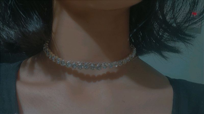 Diamond Studded Choker With studs